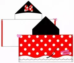 【中古】雑貨 ミニーマウス フード付きタオル(水玉) 「ディズニー」 東京ディズニーリゾート限定