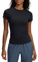 【送料無料】 アンダーアーマー レディース Tシャツ トップス Under Armour Women's Meridian Core Short Sleeve T-Shirt Black/Black