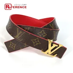 LOUIS VUITTON ルイヴィトン ベルト サンチュール・LVイニシャル 30MM リバーシブル ベルト M9498W モノグラムキャンバス ブラウン