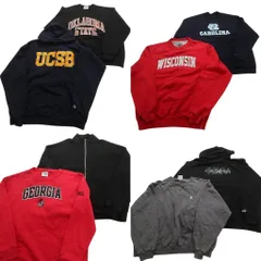 古着卸 まとめ売り チャンピオン Champion スウェット 8枚セット (メンズ XL ) 前V ワンポイント フルジップ フーディー 中古 古着 NC3899