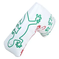 パターカバー　ピンタイプ用　スコッティキャメロン ヤモリ　 磁石タイプ開閉 白