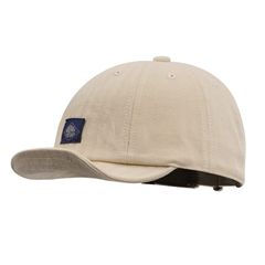 ★即日発送★Croogo つば短い キャップ メンズ ショートブリム コットン 大きいサイズ 無地 カジュアル 日よけ シンプル オシャレ(G-DY10-ベージュ)