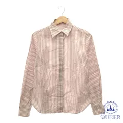 【訳アリ】 NEWYORKER ニューヨーカー トップス シャツ ストライプ 長袖 カジュアル 大きめサイズ レディース ホワイト レッド 11 901-11602 送料無料 古着