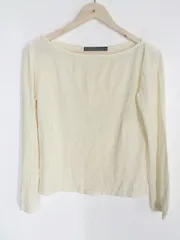 ◇ Spick&Span スピック＆スパン リブ ニット オフショルダー 長袖 カットソー クリーム レディース 【中古】 【1002800943838】