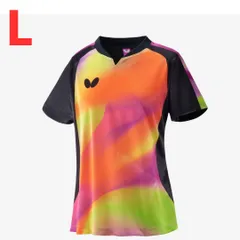 【新品・４０%以上割引】卓球 ゲームシャツ ユニフォーム グレスリー・シャツ  Lサイズ バタフライ Butterfly フレッシュ オレンジ 46310 ユニホーム