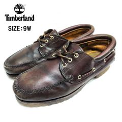Timberland HERITAGE 3 EYE CLASSIC LUG 50009 ティンバーランド ヘリテージ 3アイ クラシック ラグ デッキシューズ バーガンディー サイズ：US 9W 古着 中古