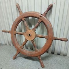 船　進行方向　操作　舵輪　だりん　操舵輪　そうだりん　木製 8本ハンドル 船 進行方向 操作 舵輪 だりん 操舵輪 そうだりん 木製 8本ハンドル