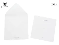 メゾン クリスチャンディオール グリーティングカード 封筒セット 2枚組 ハート CD 凸加工 MAISON CHRISTIAN DIOR【Used 開封品】