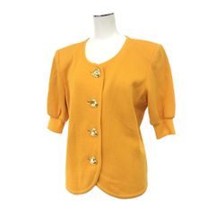 YvesSaintLaurent(YSL) イヴサンローラン 半袖カーディガン M