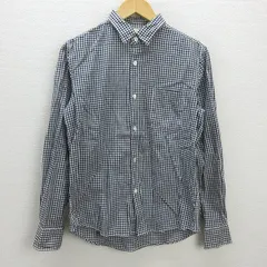 D■ジャーナルスタンダード/JOURNAL STANDARD TRISECT チェック柄　長袖シャツ【M】白黒/MENS/126【中古】