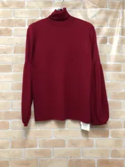 【中古】 タグ有 IENA イエナ ニット タートルネック レッド F 111410246