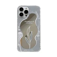 iphone15 ケース 韓国 おしゃれ 鏡 花 個性 創意 人気順 アイフォン15 ケース あいふぉん15 ケース 透明なエッジ シルバー ミラー付き iphone ケース 全面保護 超軽量 薄型 スマホカバー スマホケース 耐衝撃 衝撃吸収 携帯ケース 携