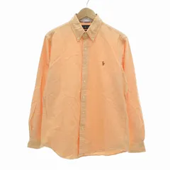ラルフローレン RALPH LAUREN 国内正規 CLASSIC FIT オックスフォードシャツ ボタンダウン BD 長袖 M オレンジ /UO
