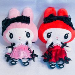 マイメロ マスコット ギンガムチェック メイド メロクロ ぬいぐるみ