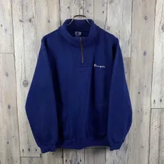 OLD Champion 90s チャンピオン ハーフジップ スウェット スエット トレーナー メンズ L サイズ