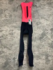 JE274 ラファ Rapha SOUPLESSE WINTER TIGHTS WITH PAD ビブタイツ ブラック ピンク レディース XXS 裏起毛