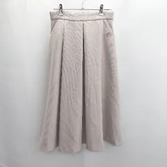◇ Θ MISCH MASCH バックジッパー タック入り ロング フレア スカート サイズ M ブラウン系 レディース E  【1502030046236】のサムネイル
