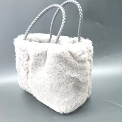 ◇ ⊇ UNBILLION アンビリオン 切り替えデザイン ハンドバッグ グレージュ系 レディース E  【1410100006335】