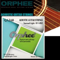 QA160 アコギ用 コーティング弦 ノーマルライトゲージ Orphee 新品