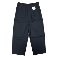 定価40,700円 COMME des GARÇONS HOMME パンツ ウールギャバ HN-P102 NAVY GARCONS コムデギャルソンオム ネイビー 紺 サルエル ロークロッチ PANTS ズボン ウールギャバジン素材