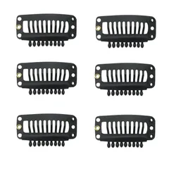 ウィッグ クリップ 6個セット ウィッグピン 固定用 パッチン留め ズレ防止 ウイッグ エクステ[定形外郵便、送料無料]mer001