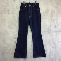 PROPORTION BODY DRESSING   プロポーションボディドレッシング    フレアデニムパンツ　レディース　ブルー　Sサイズ