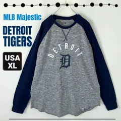 MLB デトロイトタイガース★マジェスティック★DETROIT TIGERS/Majestic★ラグランロンT/ベースボールTシャツ★スラブ織★USAメンズXL    #2508A031のサムネイル
