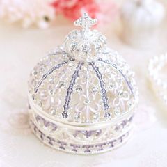 【新品 未使用】ジュエリーボックス クラウン バイオレット ピィアース クリスマス 007-5