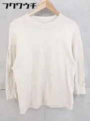 ◇ ADAM ET ROPE アダムエロペ 長袖 Tシャツ カットソー サイズF アイボリー系 レディース 【1104050006520】