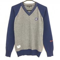 超美品】パーリーゲイツ×PEANUTS セーター ネイビー×白 スヌーピー総柄  