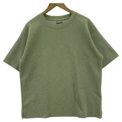 GLOBAL WORK グローバルワーク クルーネック ワッフル半袖Ｔシャツ sizeM/ライトグリーン系