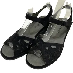 【美品】クロールバリエ (23.5) サンダル ストラップ フラット パンプス オープントゥ 希少デザイン