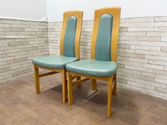 ●カリモク karimoku チターノ Chitano ハイバック ダイニングチェア2脚セット 食卓椅子 シンプル モダン 国産家具 (B) (畑789)