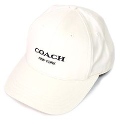 コーチ 帽子 COACH コットン シグネチャー ベースボール ハット ワンポイント ロゴ キャップ 帽子 チャーク CH409