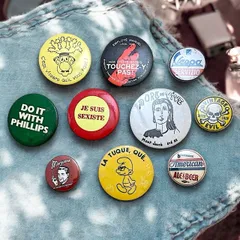 CO アート イラスト ドクロ 缶バッジ ビンテージ アンティーク 50s ~ 60s 70s 80s 90s 00s 小物 アクセサリー 古着 vintage USA アメリカ ユーロ 仕入れ ロック バイカー アメカジ 2025   700 p20/