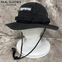 Supreme 黒ミリタリーブーニーハット サファリバケットハット