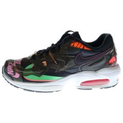 NIKE (ナイキ) ×ATMOS AIR MAX 2 LIGHT BLACK CI5590-001 アトモス エアマックス2ライト ローカットスニーカー US9/27cm ブラック