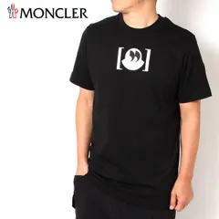 25SSモデル モンクレール MONCLER 記号ワッペンプリント 半袖Tシャツ【ブラック】 8C00045 89AJS 998/【2025SS】m-tops