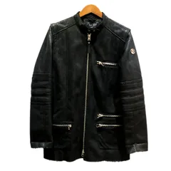 ARMANI JEANS アルマーニジーンズ 裏ボア ジップアップ ブルゾン ボアジャケット ブラック size=42 K10MFのサムネイル