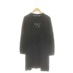 アニエスベーアンファン Agnes b. ENFANT ニットワンピース ロング 長袖 12 黒 ブラック /MF ■OS