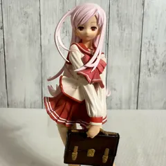 [値下げ交渉歓迎] [フィギュア] [美少女] [非スケール] 学園風 セーラー服 ピンク髪 制服姿 スクールバッグ付き 髪飾りあり 台座付き ディスプレイ映え 美品 即購入OK 値下げ交渉歓迎 2.7016