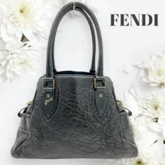 FENDI フェンディ  エトニコ ハンドバッグ 8BN157   ナッパレザー ブラック    【本物保証】