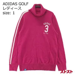 ADIDAS GOLF アディダスゴルフ タートルネックニットセーター ピンク系 L ［240001874986］