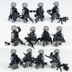 ドイツ軍 20体セット】レゴ 互換 ミニフィグ 基礎板 付き 武器 銃 