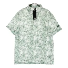 サイズ：L ADIDAS GOLF アディダスゴルフ 2024年モデル IT0157 半袖ポロシャツ ドットエア ボタニカル柄 グリーン系 [240101401406]# ゴルフウェア メンズ ストスト
