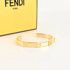 FENDI フェンディ アクセサリー ブレスレット バングル フォーエバー 8AK896 B08 ゴールド メタル FFロゴ オケージョン