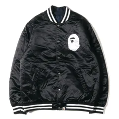 A BATHING APE ア ベイシング エイプ ジャケット サイズ:2XL 22SS 初売り 福袋限定モデル STAキルティング コンビ リバーシブル サテンスタジャン ブラック ネイビー 黒紺 アウター ブルゾン ストリート ブランドのサムネイル