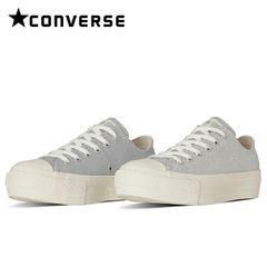 コンバース CONVERSE オールスター ＰＬＴＳ グリッター ＯＸ スニーカー レディース シルバー ALL STAR PLTS GLITTER OX SILVER 厚底