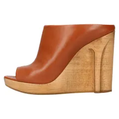 Martin Margiela (マルタンマルジェラ) ウッド ハイヒール レザー サンダル ブラウン 38WP0275 レディースのサムネイル