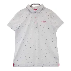 サイズ：L CALLAWAY キャロウェイ  半袖ポロシャツ 総柄 ホワイト系 [240101304531]# ゴルフウェア レディース ストスト